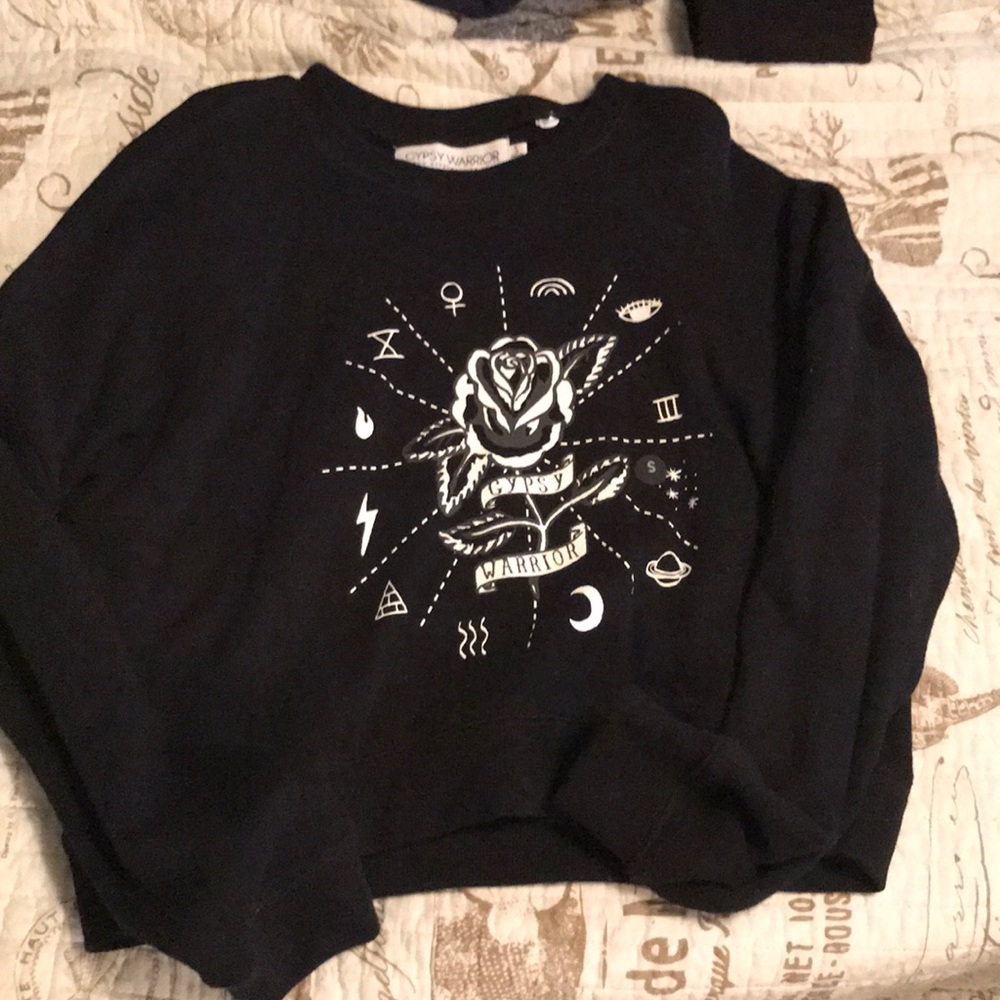 Rose gypsy warrior sweatshirt